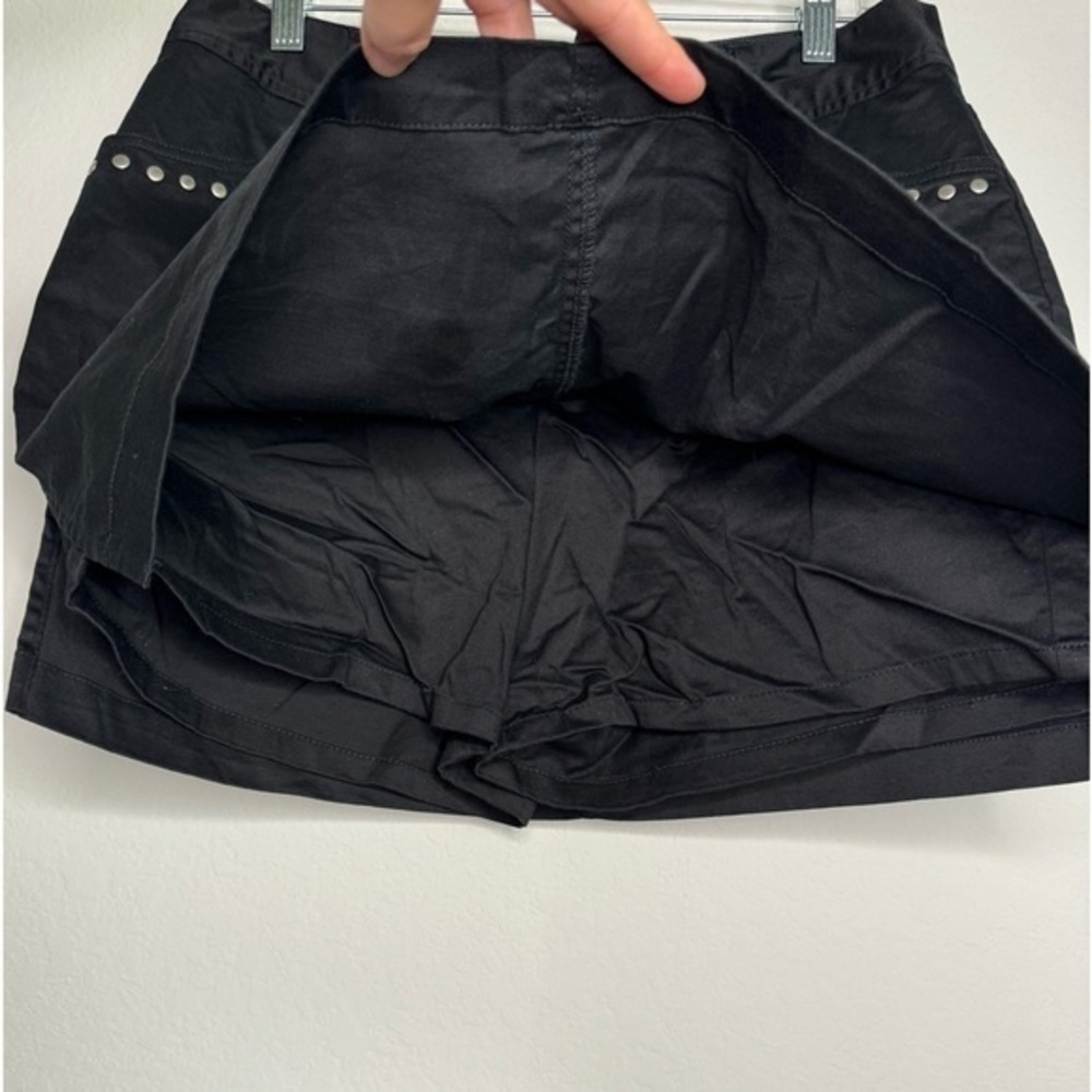 Bamboo Traders Black Solid Chic Mini Skort- Sz 10 - image 7